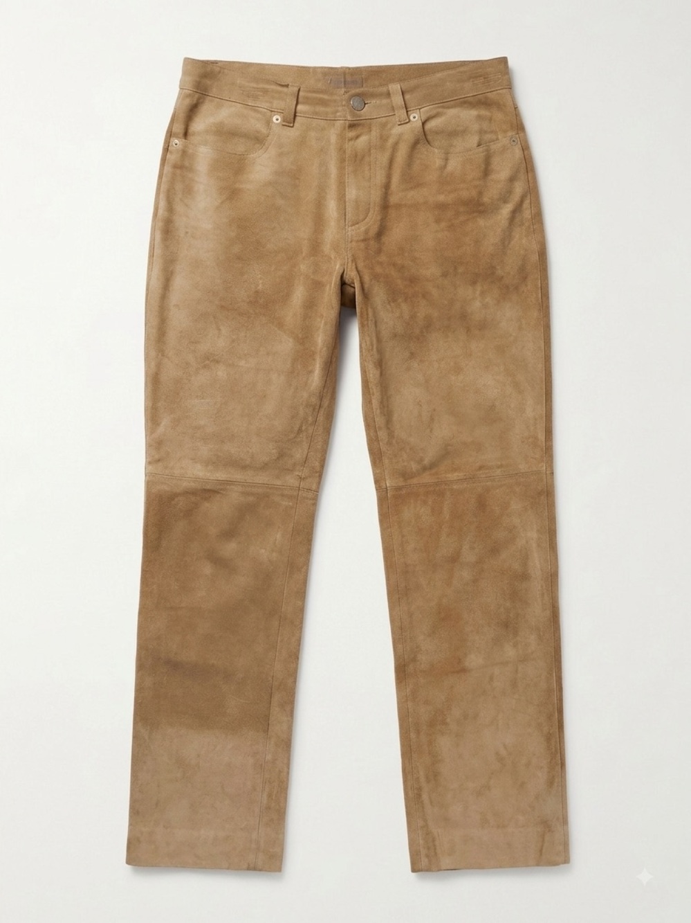 Vintage Banana Republic Brown Tan Real Suede Straight Leg Pants - Size 6 (S-M)